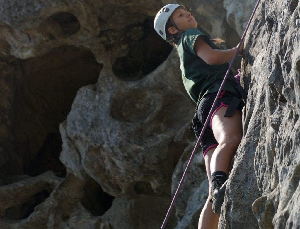 Female Rock Climber